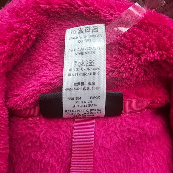 Patagonia Polartech Thermal Pro Re-Tool Snap-T® Pullover, Magenta Women's Medium - Picture 11 of 16